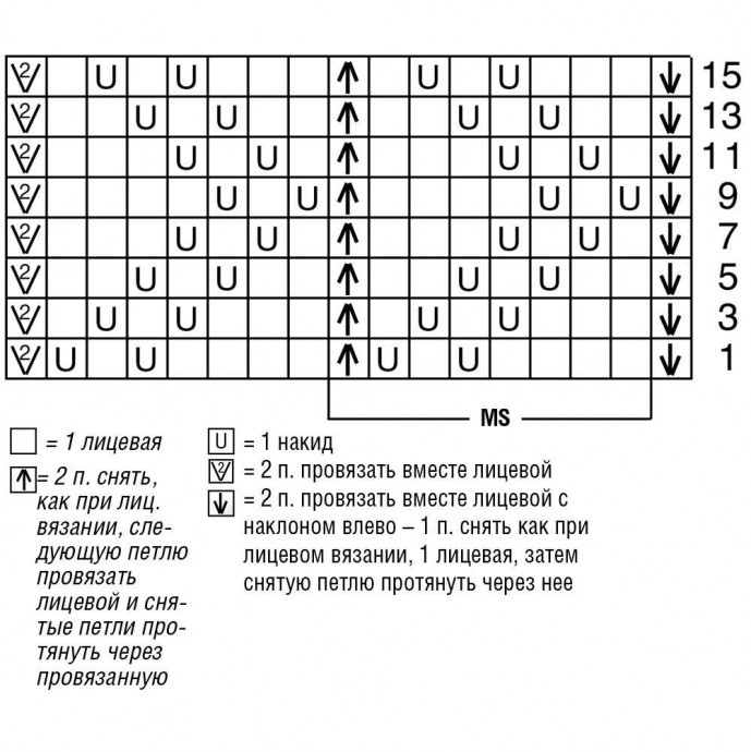 Синяя майка спицами