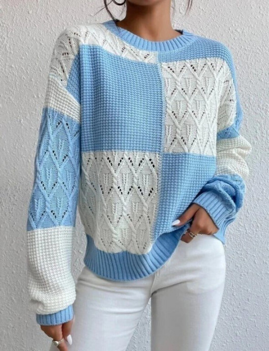 Джемпер с интарсией