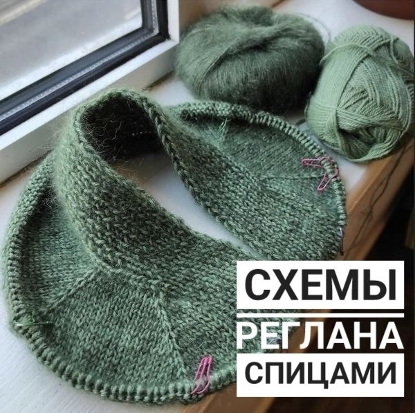 Расчёты петель для реглана с мысообразной горловиной