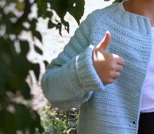 Кардиган для девочки, вяжем спицами