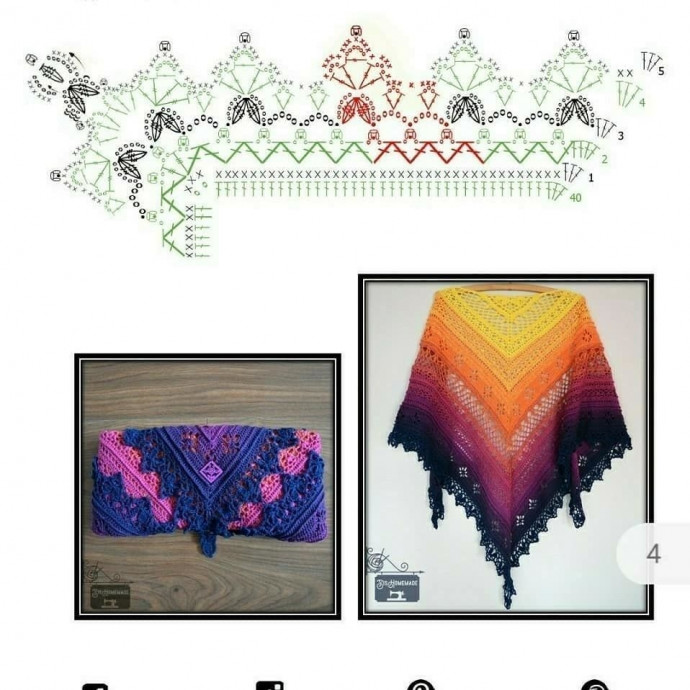 Горчичная шаль