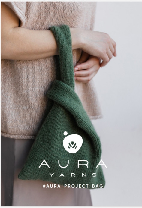 Описание Aura Yarns для вязания проектного мешка "Аura project bag"