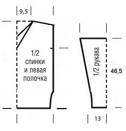 Эффектный пуловер спицами