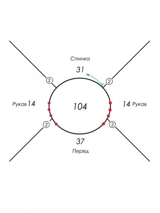 Паутинка &laquo;Red&raquo;, вяжем из мохера