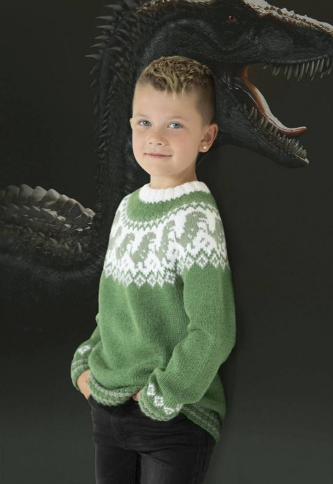 Свитер с динозаврами