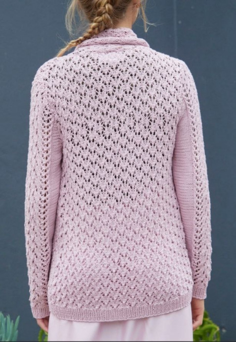 Нежный розовый жакет