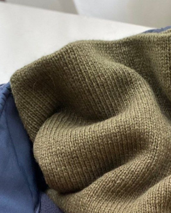 Двойной снуд спицами