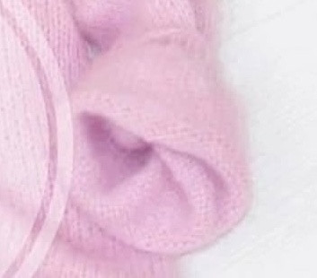 Розовая паутинка спицами