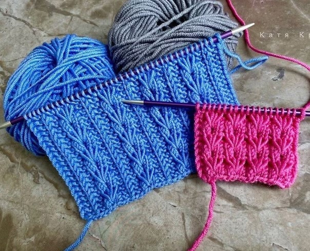 Подборка узоров спицами