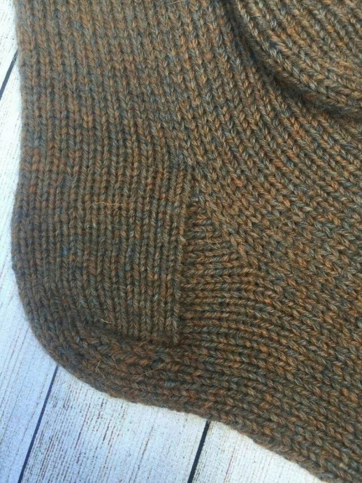 Вязаные носки "бабушкиным" способом