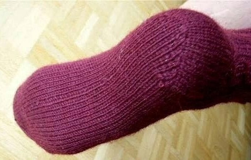 Как вязать пяточку "Сердечко"