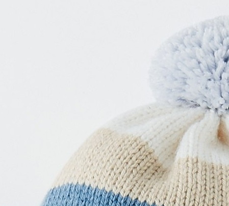 Детская шапочка в полоску