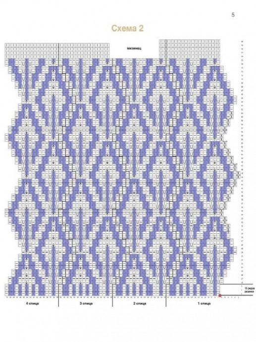 Описание ажурных перчаток "ЛОТОС"