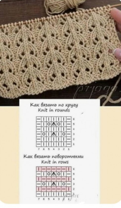 Ажурные схемы спицами, подборка