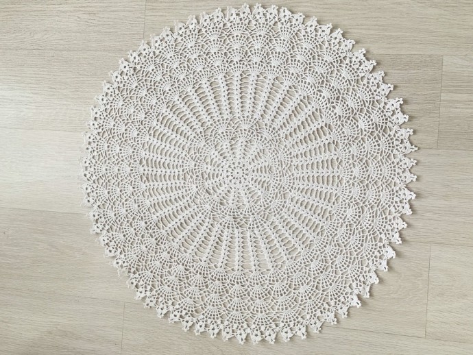 Ажурная скатерть крючком