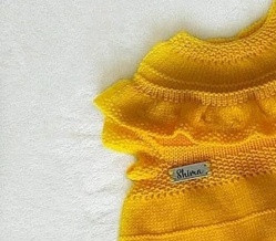 Платье "Солнышко", вяжем спицами