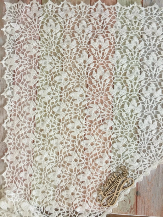 Красивая шаль крючком