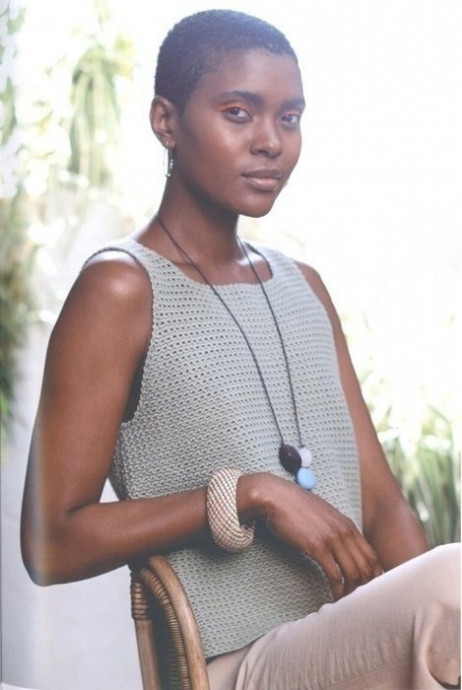 Майка Bari. Базовая майка крючком от Lisa Richardson