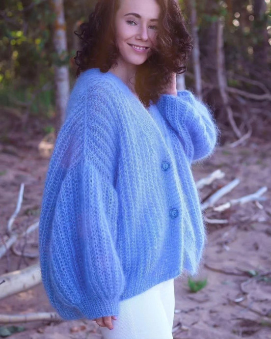 Кардиган спицами