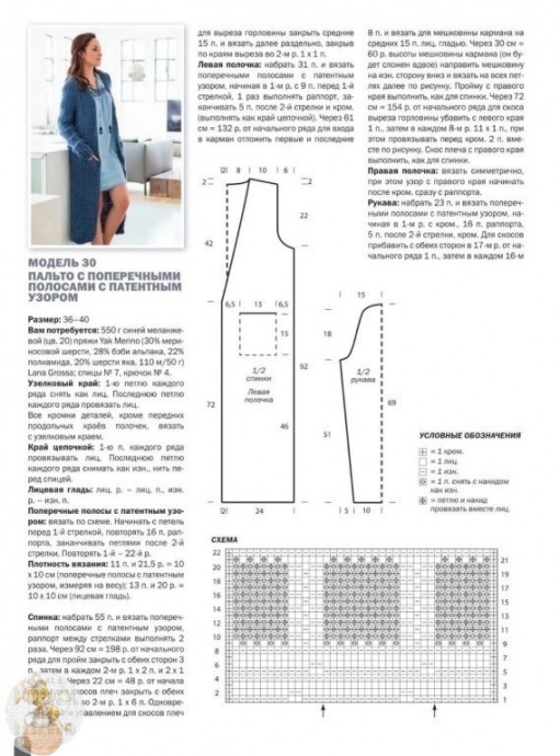 Шикapноe пaльто спицами