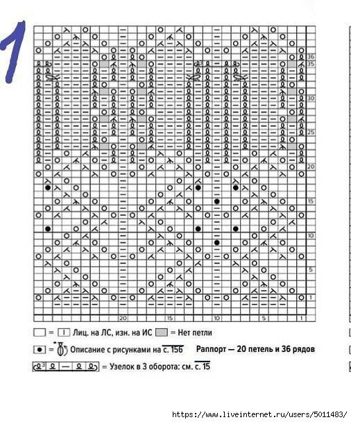 Летний топ спицами