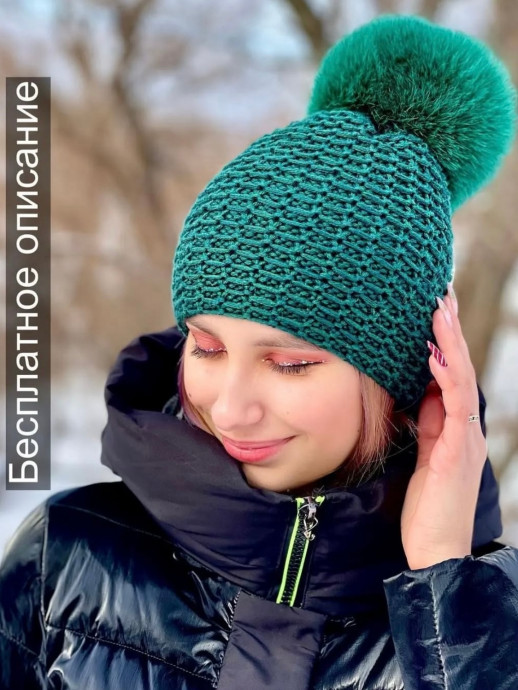 Шапка спицами