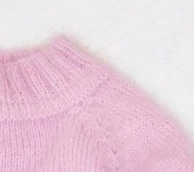 Розовая паутинка спицами