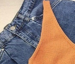 Базовая майка спицами