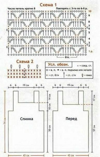 Вяжем ажурный летний топ