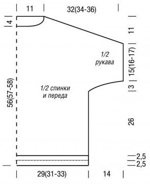 Нежный джемпер спицами