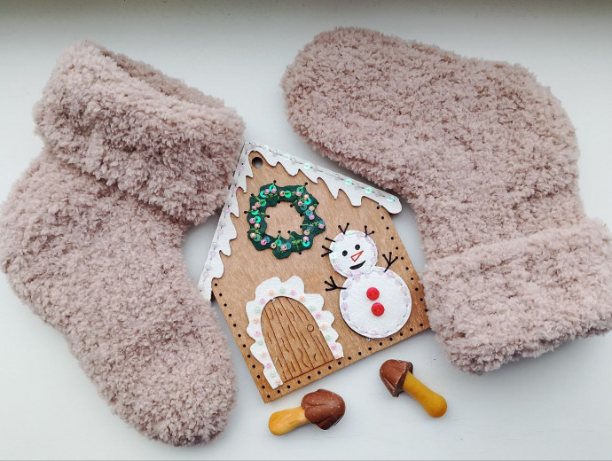 Детские носочки из мягкой пряжи