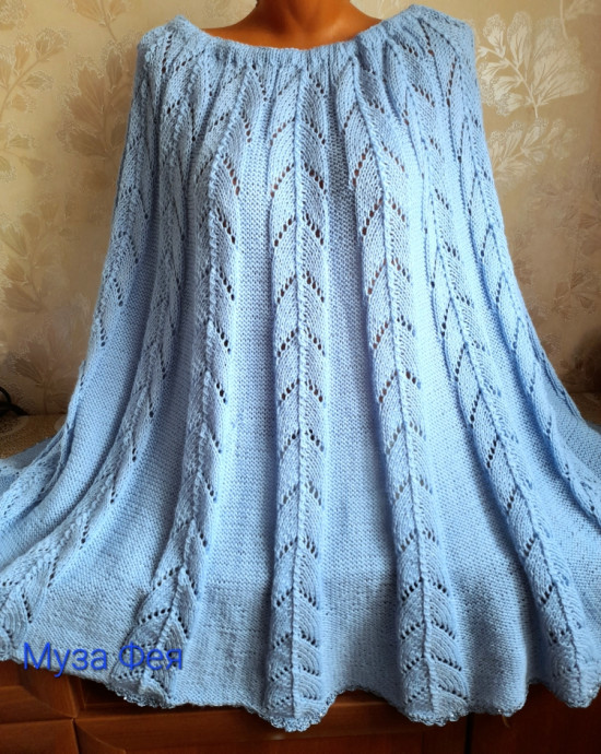 Юбка "Голубка" спицами