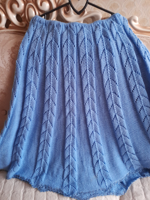 Юбка "Голубка" спицами