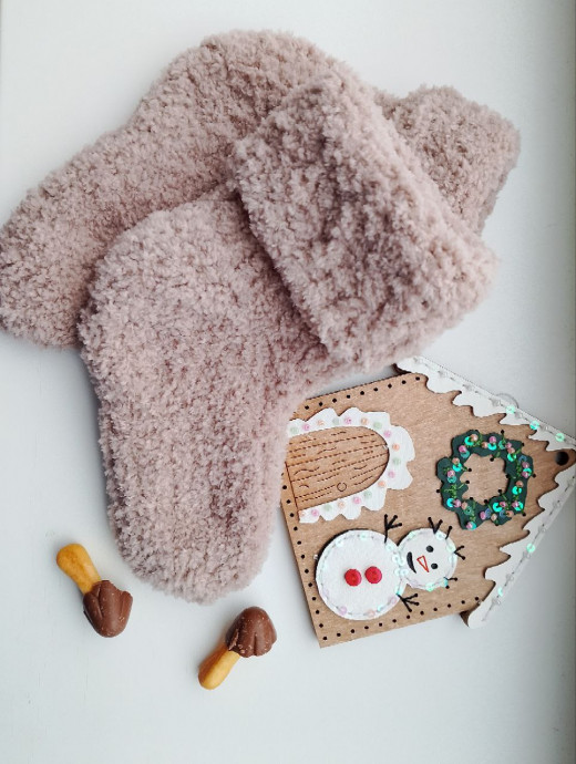 Детские носочки из мягкой пряжи