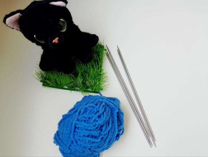 Теплые вязаные носочки