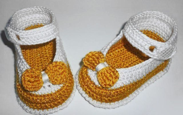 Пинетки-туфельки для малышки